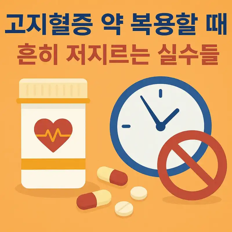 고지혈증 약 복용할 때 흔히 저지르는 실수들