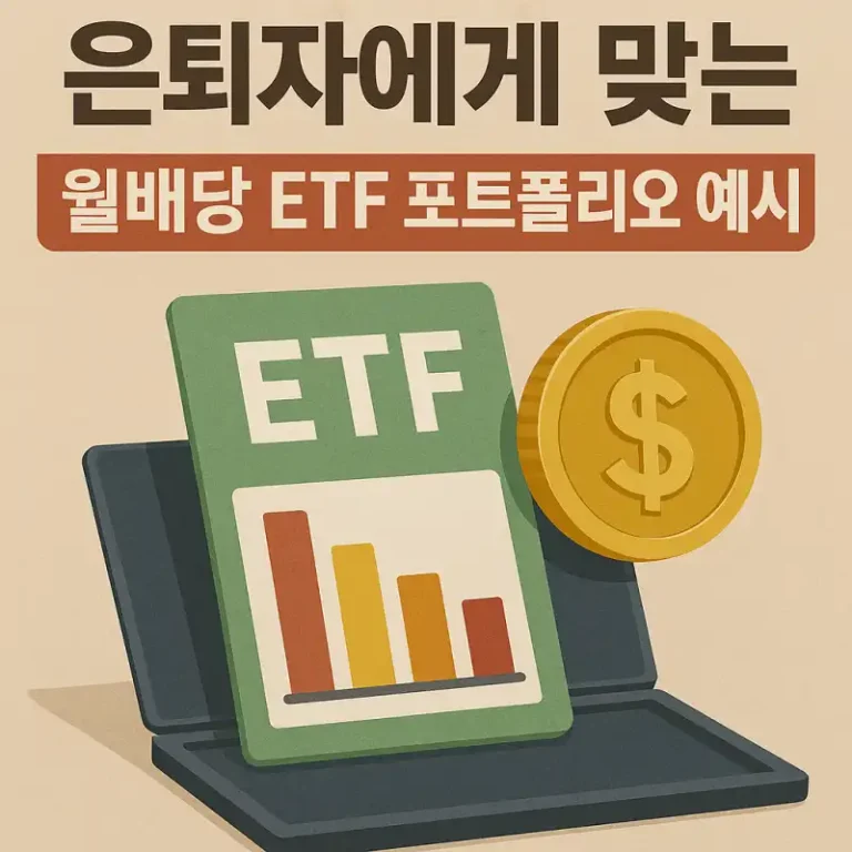 은퇴자에게 맞는 월배당 ETF 포트폴리오 예시