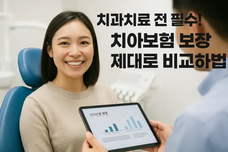 치과치료 전 필수! 치아보험 보장 제대로 비교하는 법