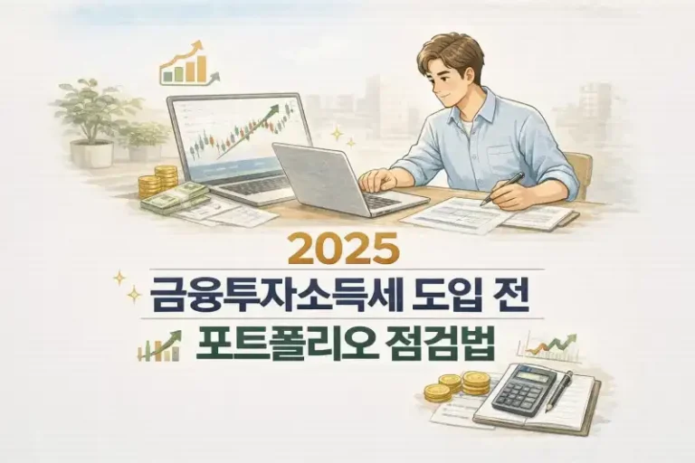 2025 금융투자소득세 도입 전 포트폴리오 점검법