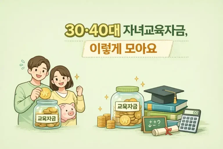30·40대 자녀교육자금, 이렇게 모아요