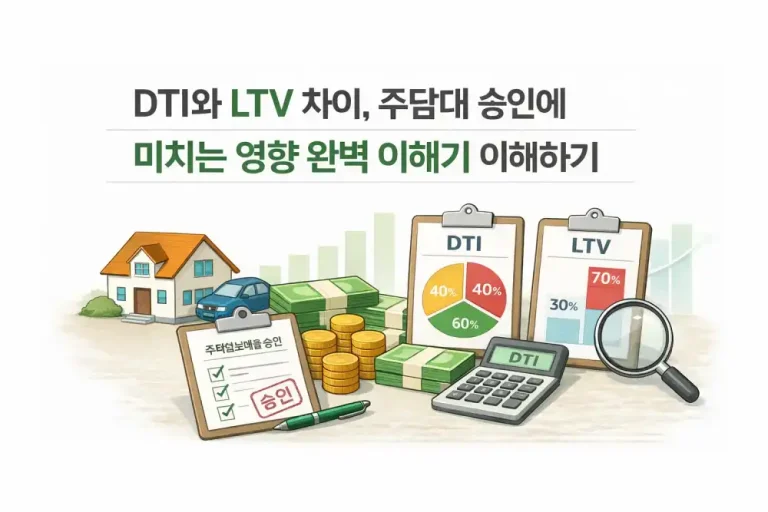 DTI와 LTV 차이, 주담대 승인에 미치는 영향 완벽 이해하기