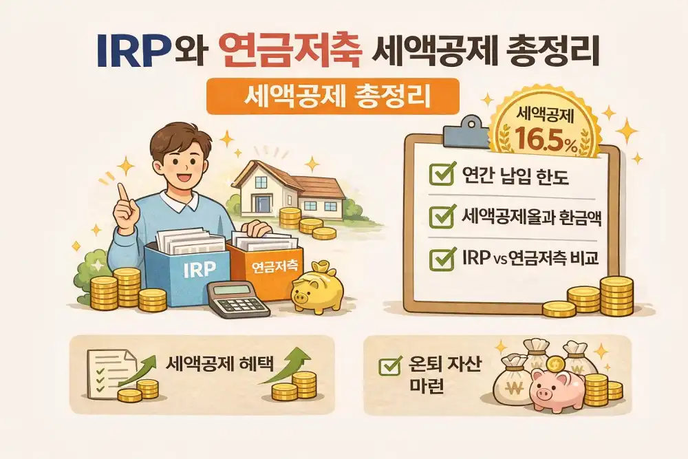 IRP와 연금저축 세액공제 총정리