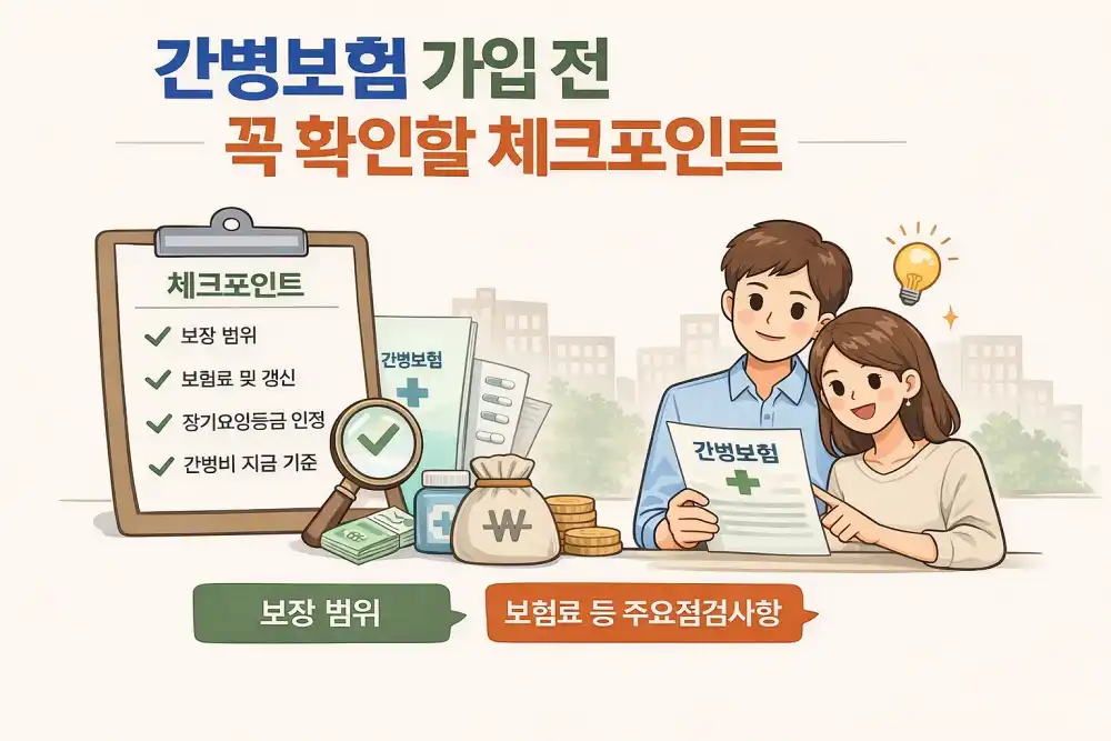 간병보험 가입 전 꼭 확인할 체크포인트