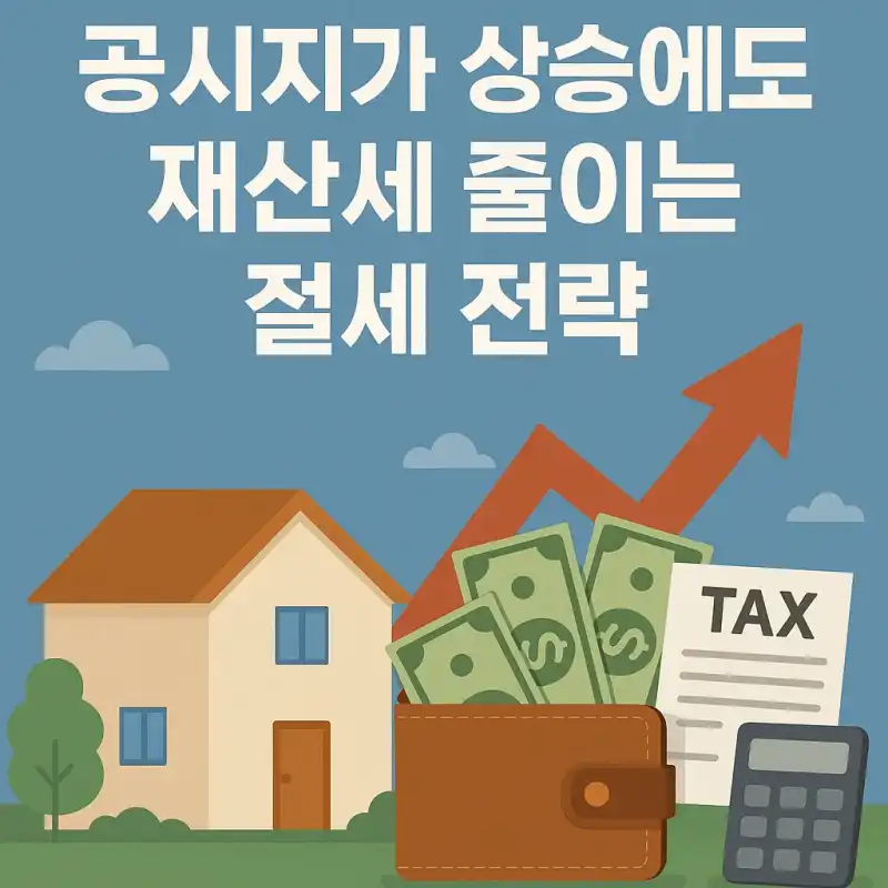 공시지가 상승에도 재산세 줄이는 절세 전략