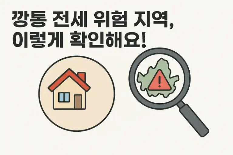 깡통 전세 위험 지역, 이렇게 확인해요!