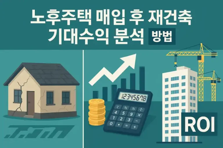 노후주택 매입 후 재건축 기대수익 분석 방법