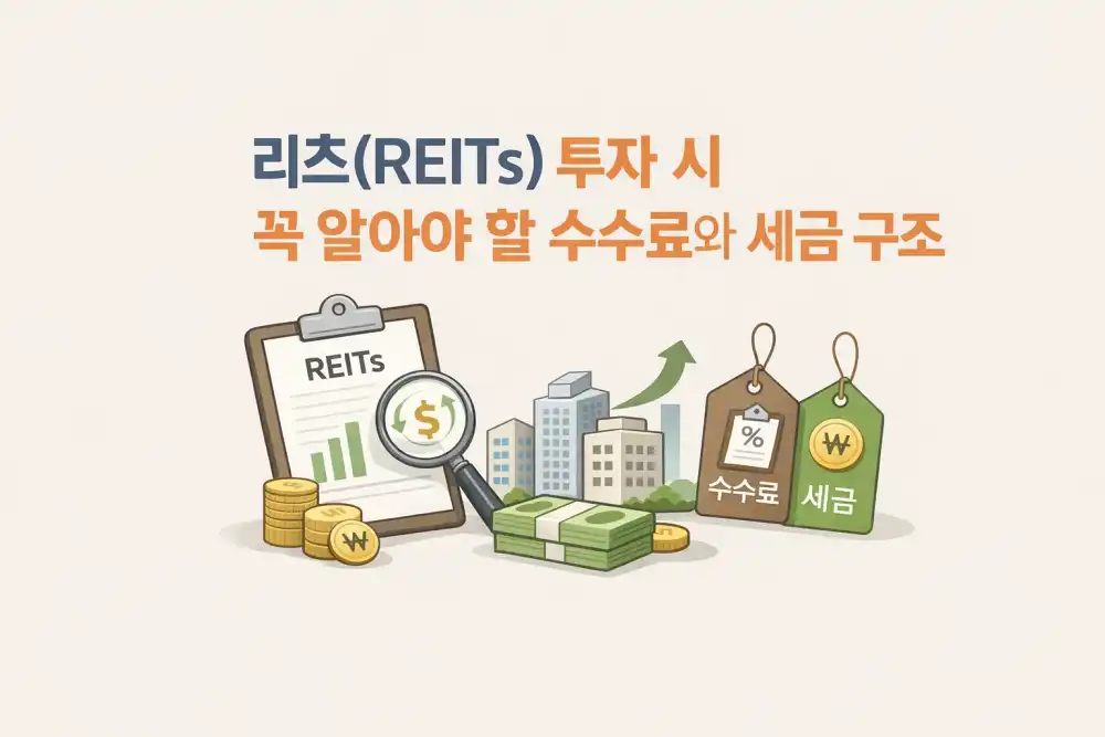 리츠(REITs) 투자 시 꼭 알아야 할 수수료와 세금 구조
