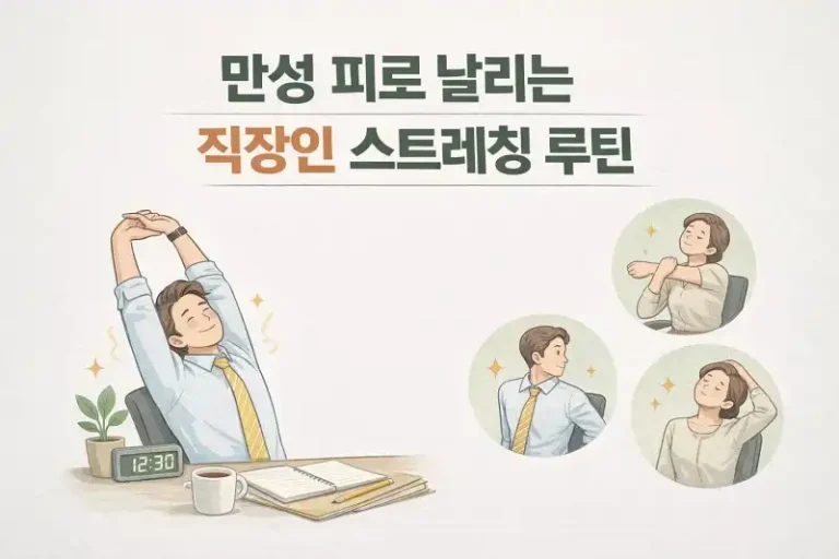만성 피로 날리는 직장인 스트레칭 루틴