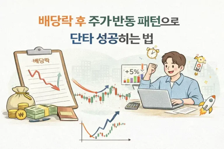 배당락 후 주가 반등 패턴으로 단타 성공하는 법