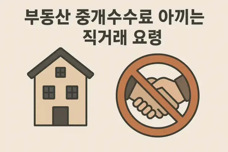 부동산 중개수수료 아끼는 직거래 요령