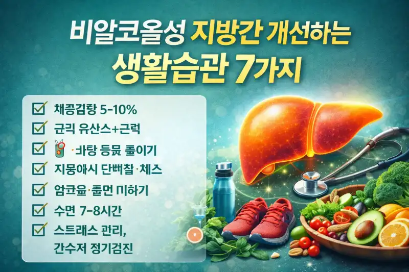비알코올성 지방간 개선하는 생활습관 7가지