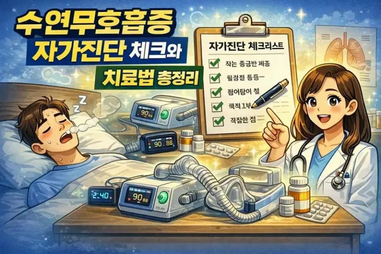 수면무호흡증 자가진단 체크와 치료법 총정리