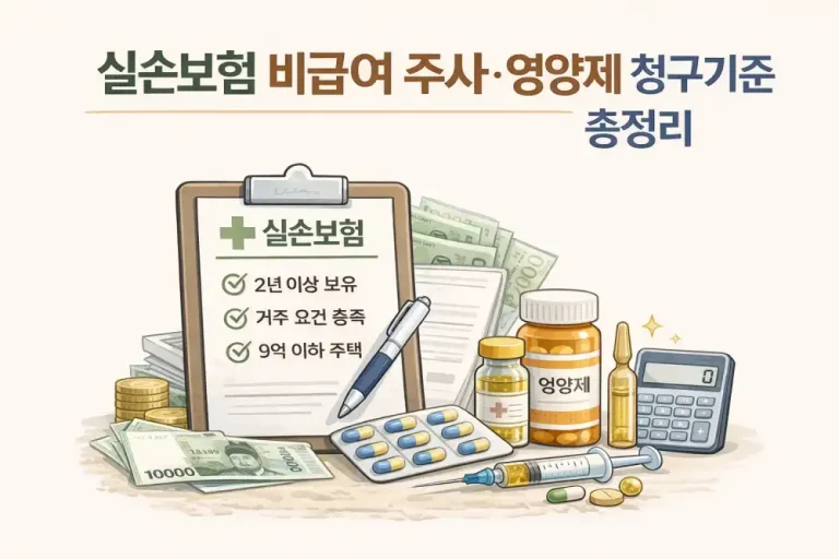 실손보험 비급여 주사·영양제 청구기준 총정리