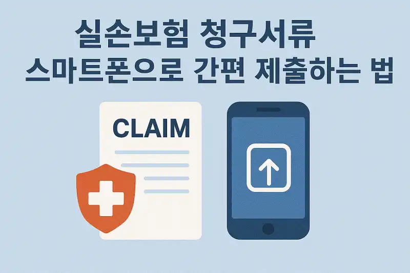실손보험 청구서류 스마트폰으로 간편 제출하는 방법
