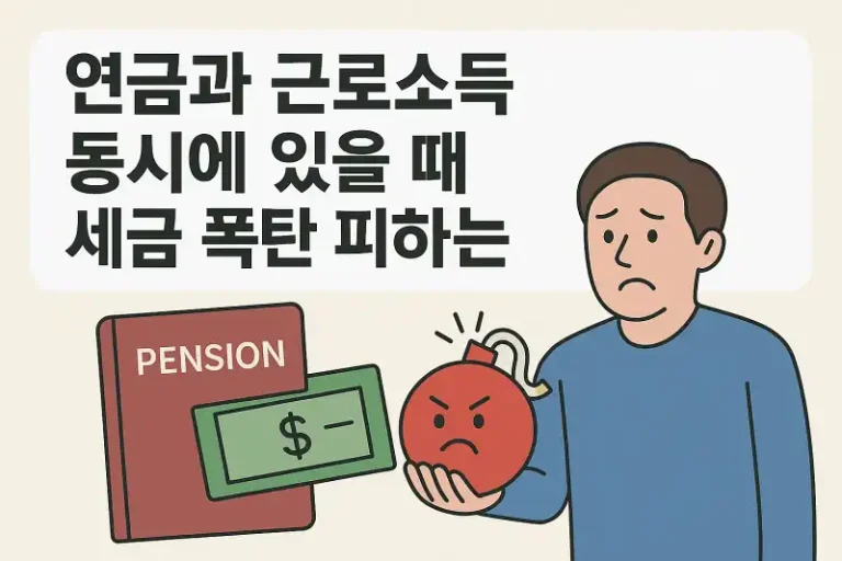 연금과 근로소득 동시에 있을 때 세금 폭탄 피하는 법