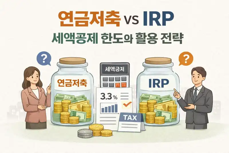 연금저축 vs IRP 세액공제 한도와 활용 전략