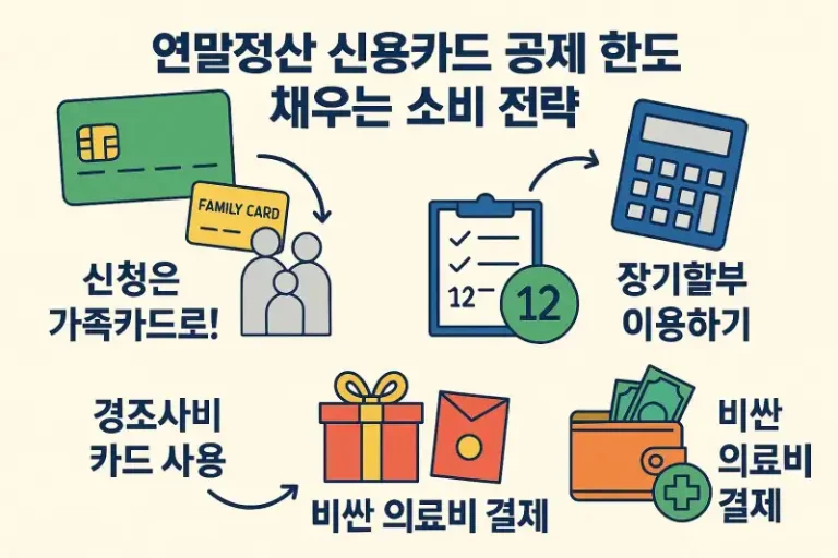 연말정산 신용카드 공제 한도 채우는 소비 전략
