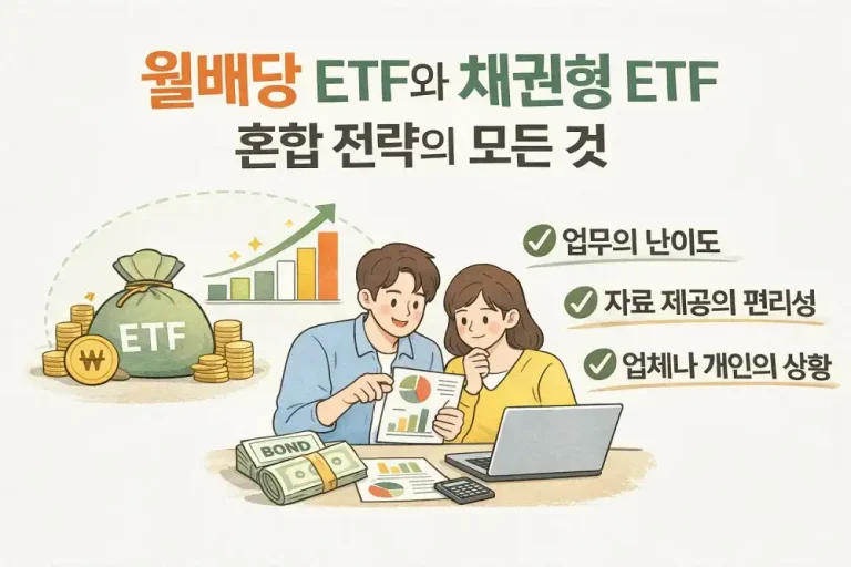 월배당 ETF와 채권형 ETF 혼합 전략의 모든 것