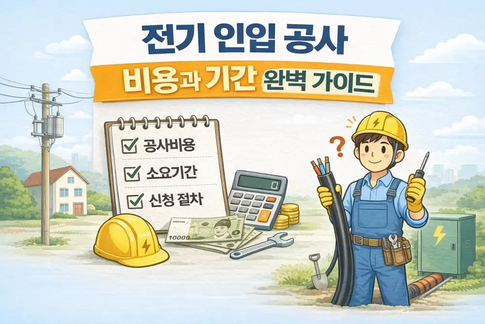 전기 인입 공사 비용과 기간 완벽 가이드