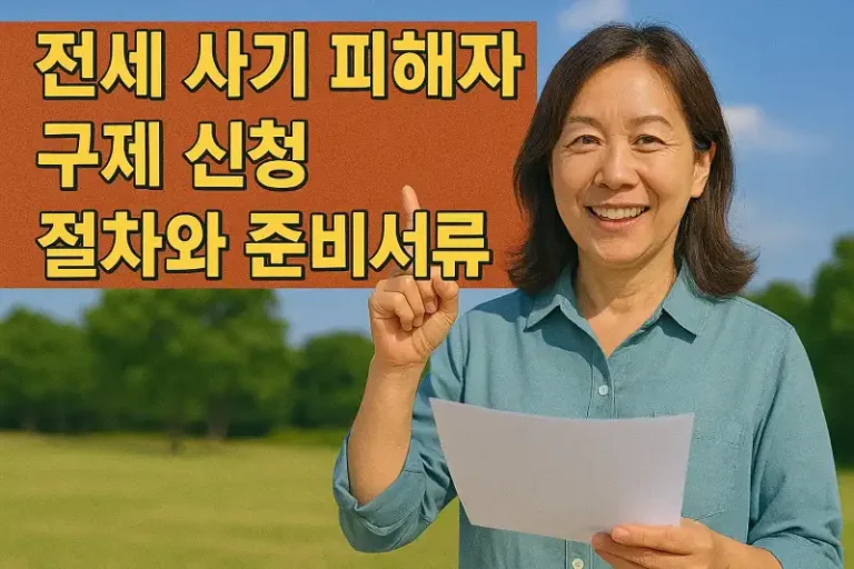 전세 사기 피해자 구제 신청 절차와 준비서류