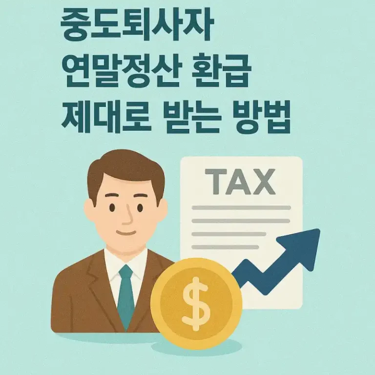 중도퇴사자 연말정산 환급 제대로 받는 방법