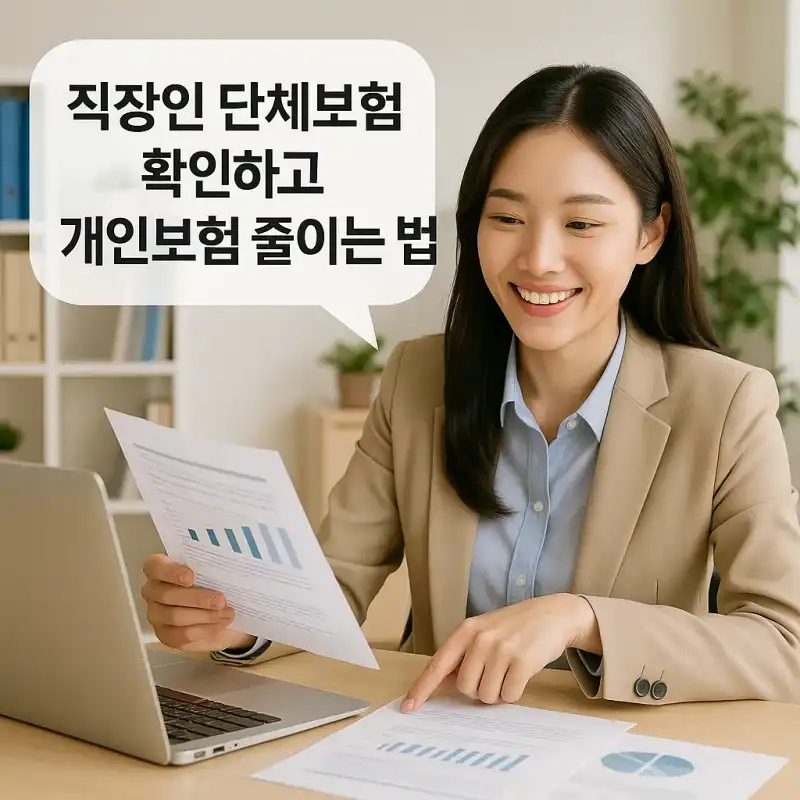 직장인 단체보험 확인하고 개인보험 줄이는 법