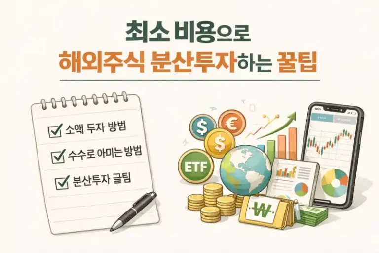 최소 비용으로 해외주식 분산투자하는 꿀팁