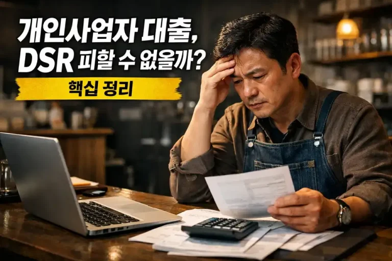 개인사업자 대출, DSR 피할 수 없을까?