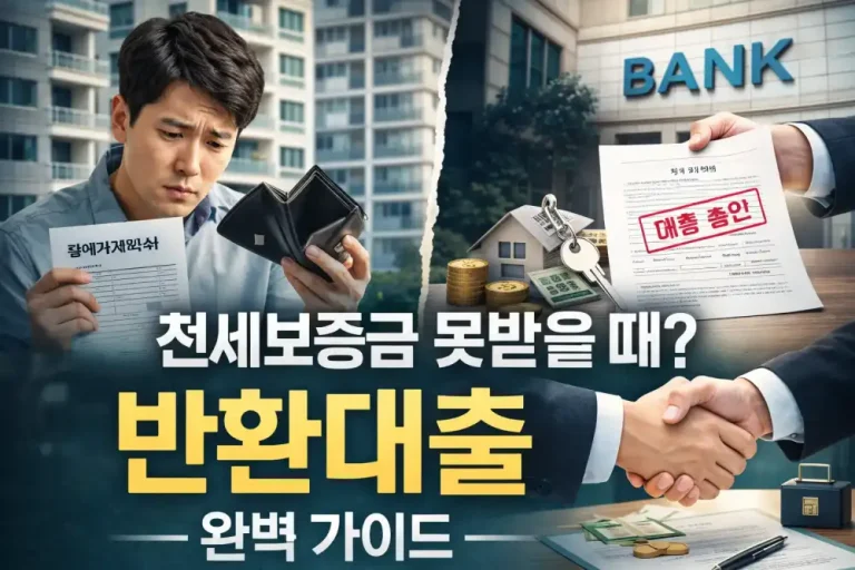 전세보증금 못받을 때? 반환대출 완벽 가이드