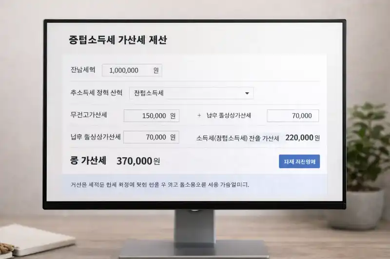 종합소득세 가산세, 얼마나 내야 하나요? 유형별 정리