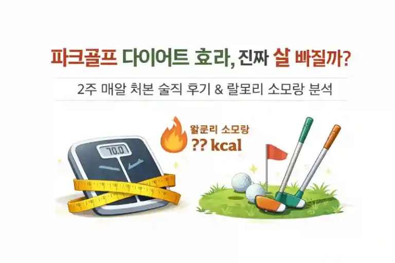 파크골프 다이어트 효과, 진짜 살 빠질까? 2주 매일 쳐본 솔직 후기 & 칼로리 소모량 분석