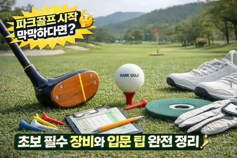 파크골프 시작 막막하다면? 초보 필수 장비와 입문 팁 완전 정리