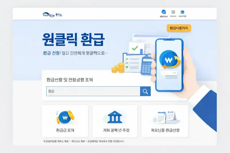 홈택스 원클릭 환급 받을 수 있을까? 조건과 신청법 완벽 정리