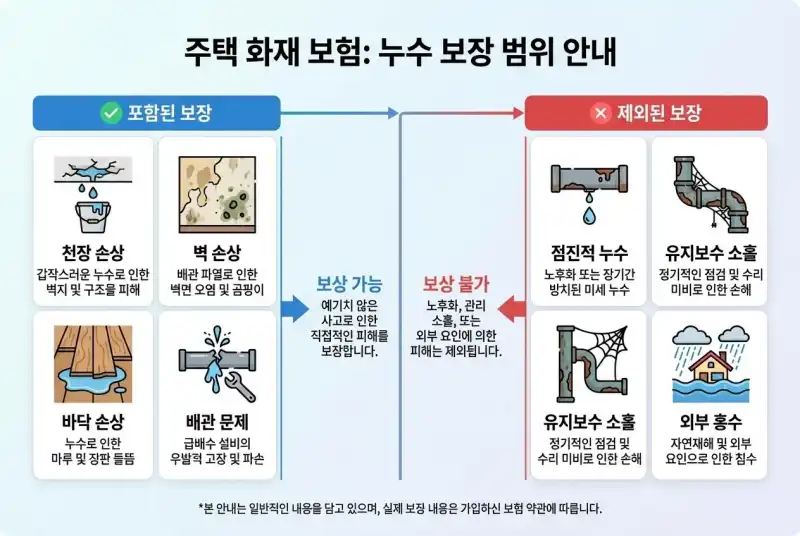 주택화재보험 누수 특약 필수일까