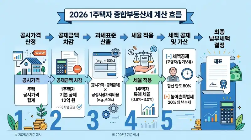 종합부동산세 1주택자 공제, 2026년에 내 집은 얼마나 낼까? 직접 계산해본 결과