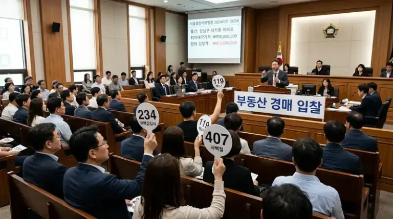 부동산 경매 입찰 현장