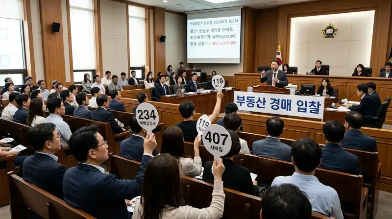 부동산 경매 입찰 현장