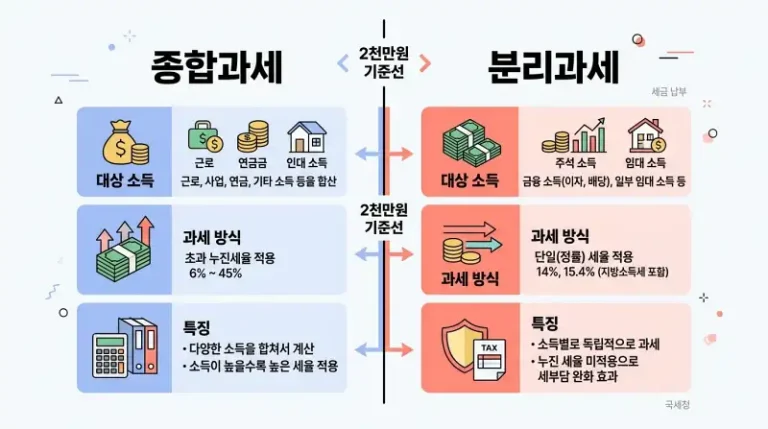 종합과세 vs 분리과세 비교