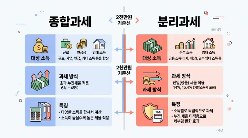 종합과세 vs 분리과세 비교