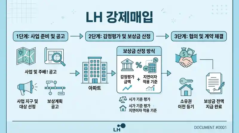 LH 강제매입 프로세스 플로차트