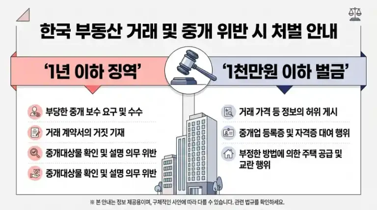 거주의무 위반 처벌 인포그래픽