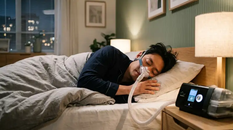 양압기 치료 장면