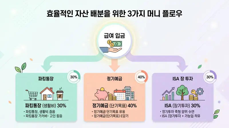 자금 배분 전략 플로우차트