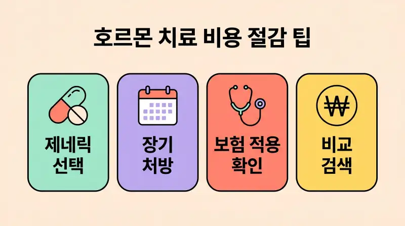 호르몬 치료 비용 절감 팁
