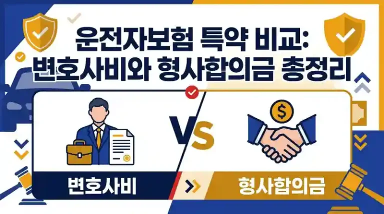 운전자보험 특약 비교