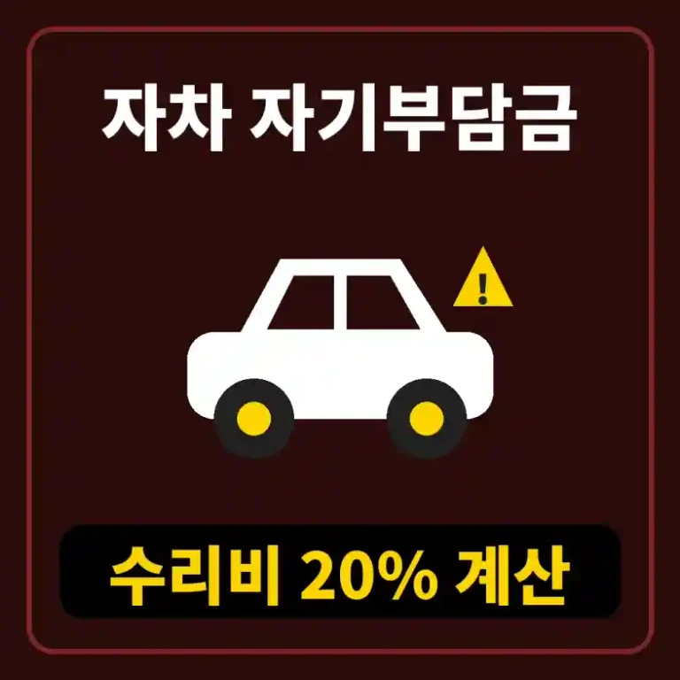 자차 자기부담금 계산을 위해 정비소 수리 견적서와 자동차보험 증권을 비교하는 운전자
